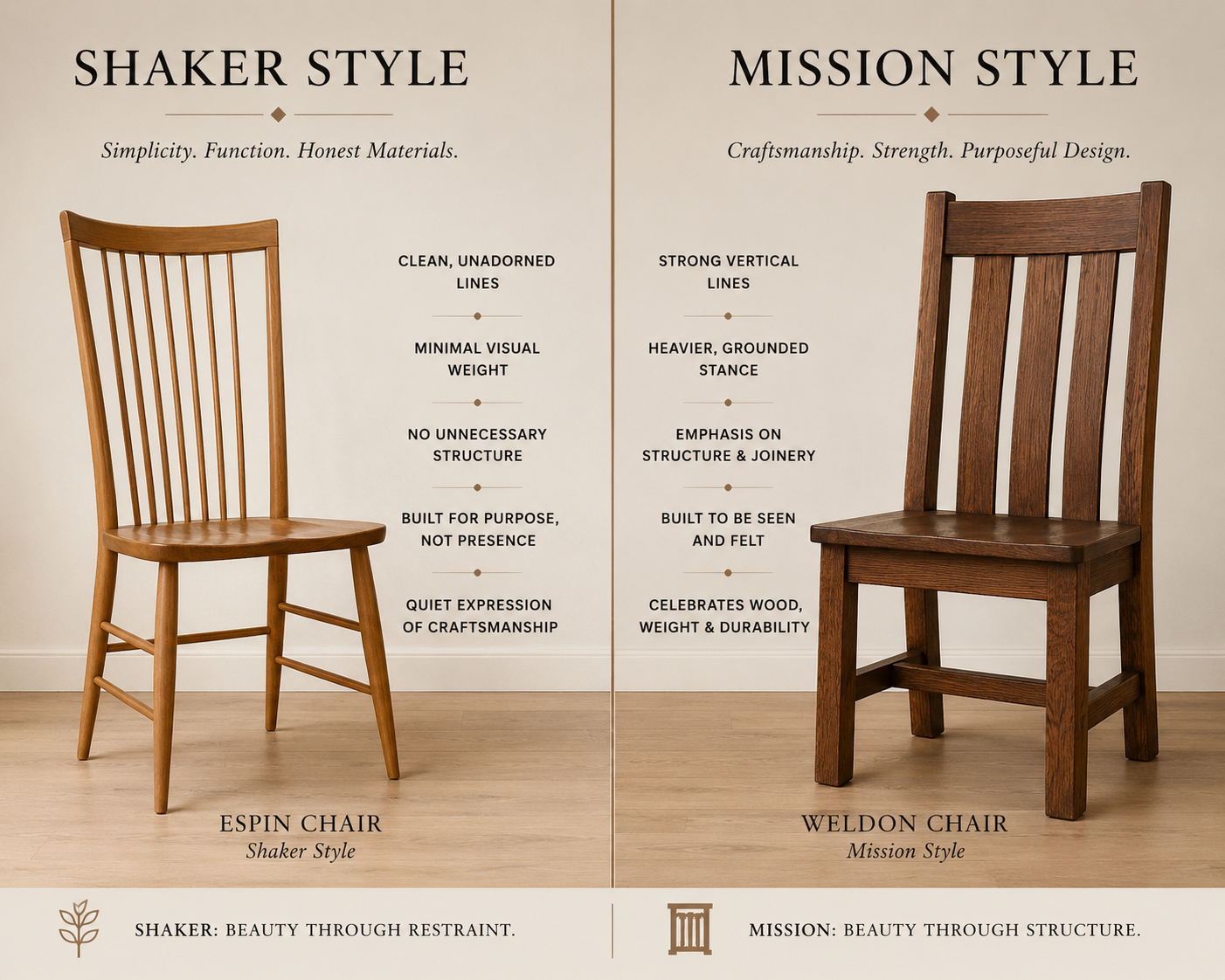 Shaker vs. Mission: Choosing the Style That Feels Like Home
