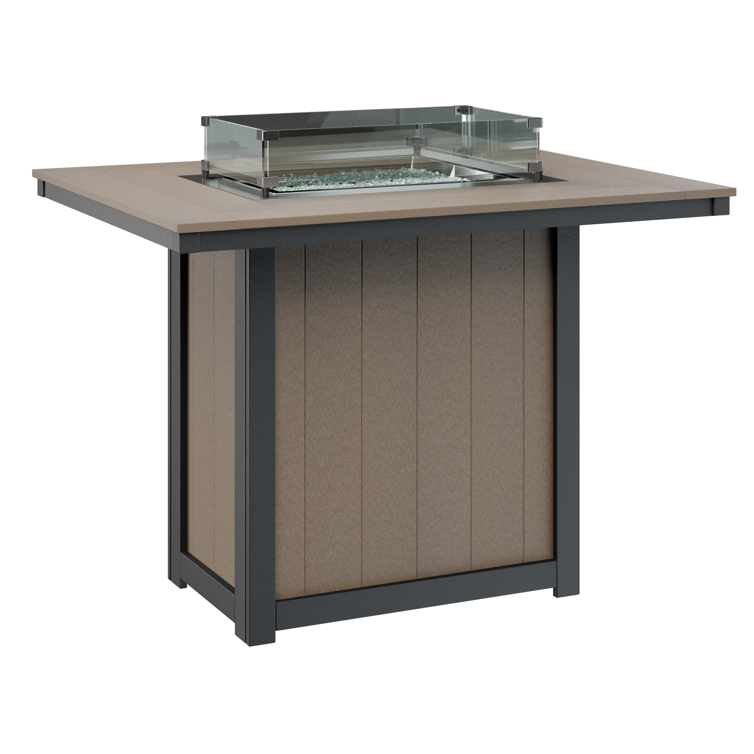 Donoma 42" x 54" Rectangular Bar Fire Table