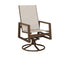 Vida High Back Sling Swivel Rocker Dining Chair