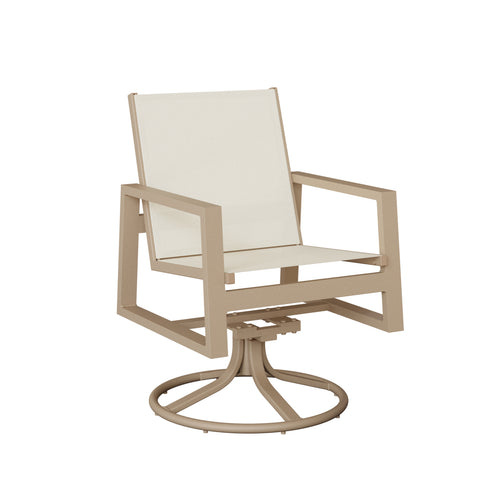 Vida Sling Swivel Rocker Dining Chair