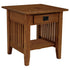 Prairie Mission End Table w/Drawer