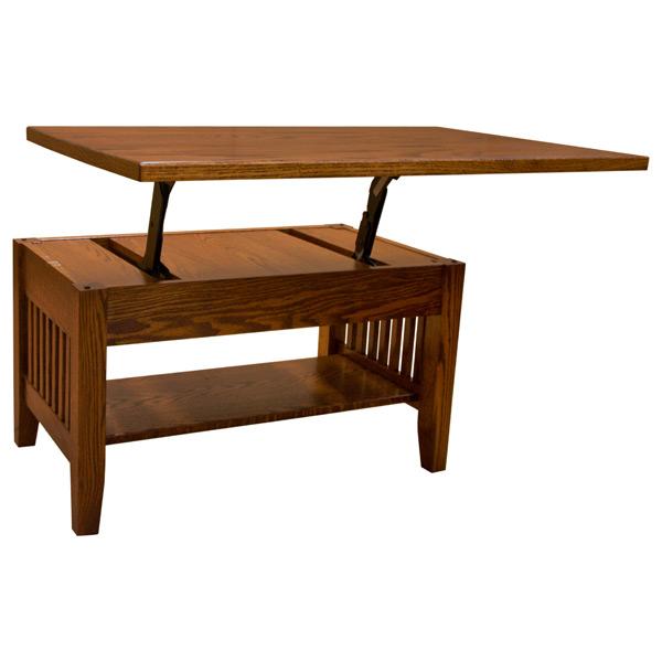 Prairie Mission Lift Coffee Table w/Drawer