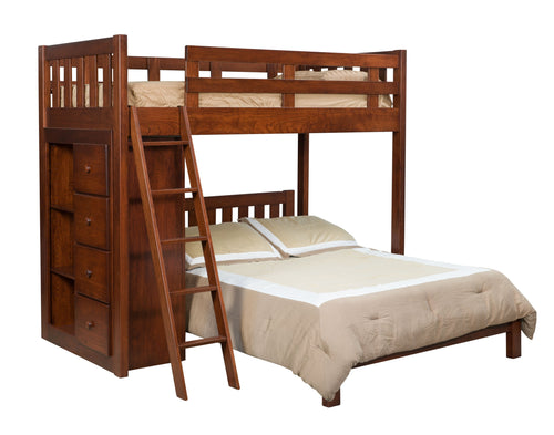 Bunk Bed w/ Bookcase