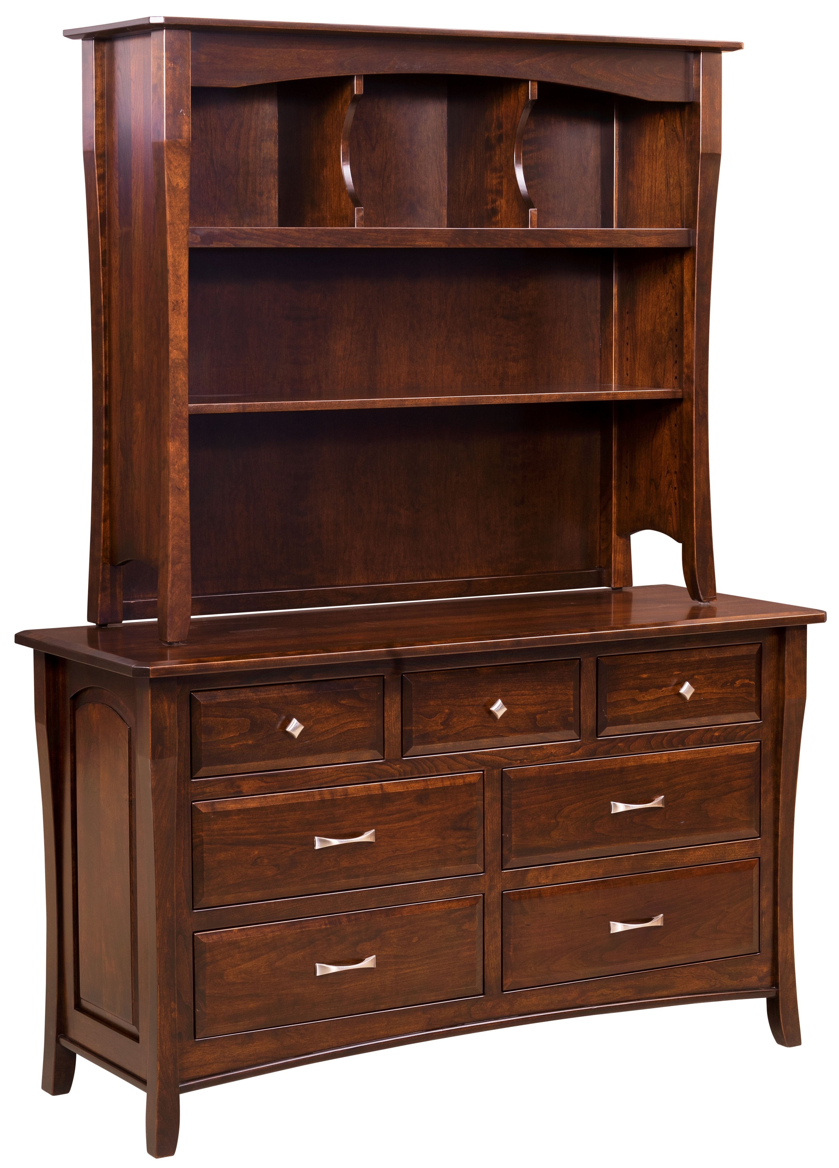 Berkley 7-Drawer Dresser w/Hutch Top