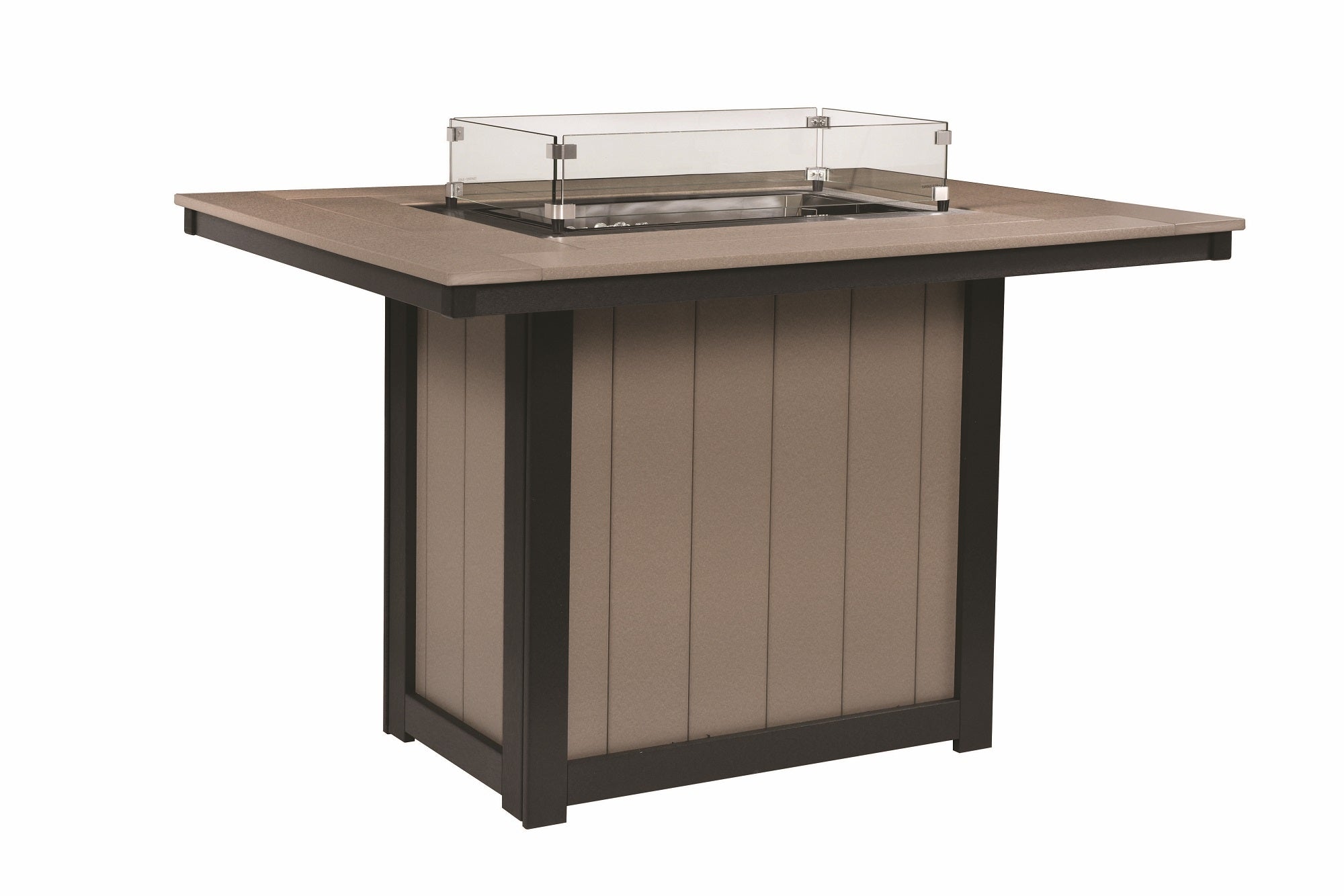 Donoma 42" x 54" Rectangular Counter Fire Table