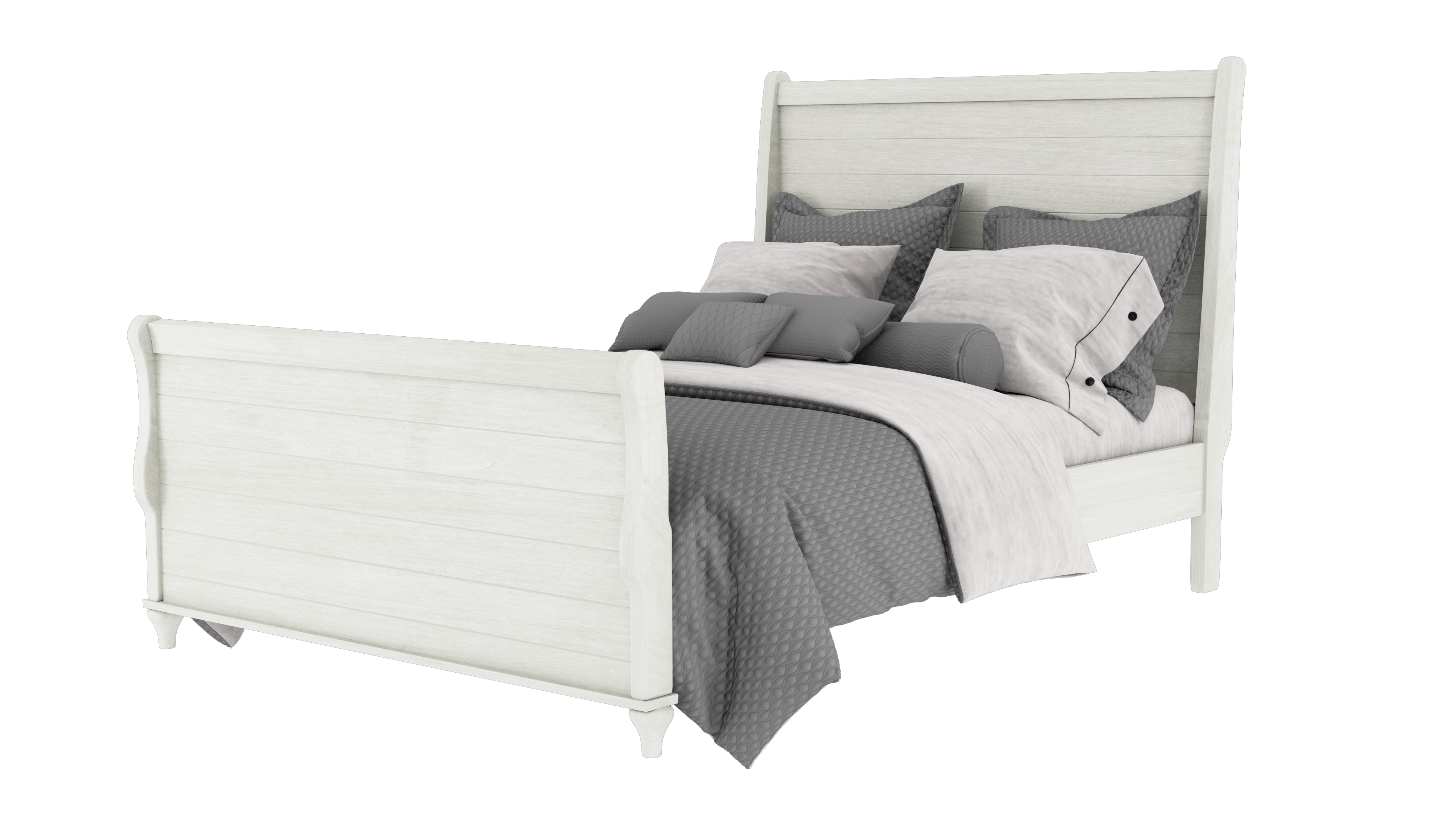 Alcan Sleigh Bed
