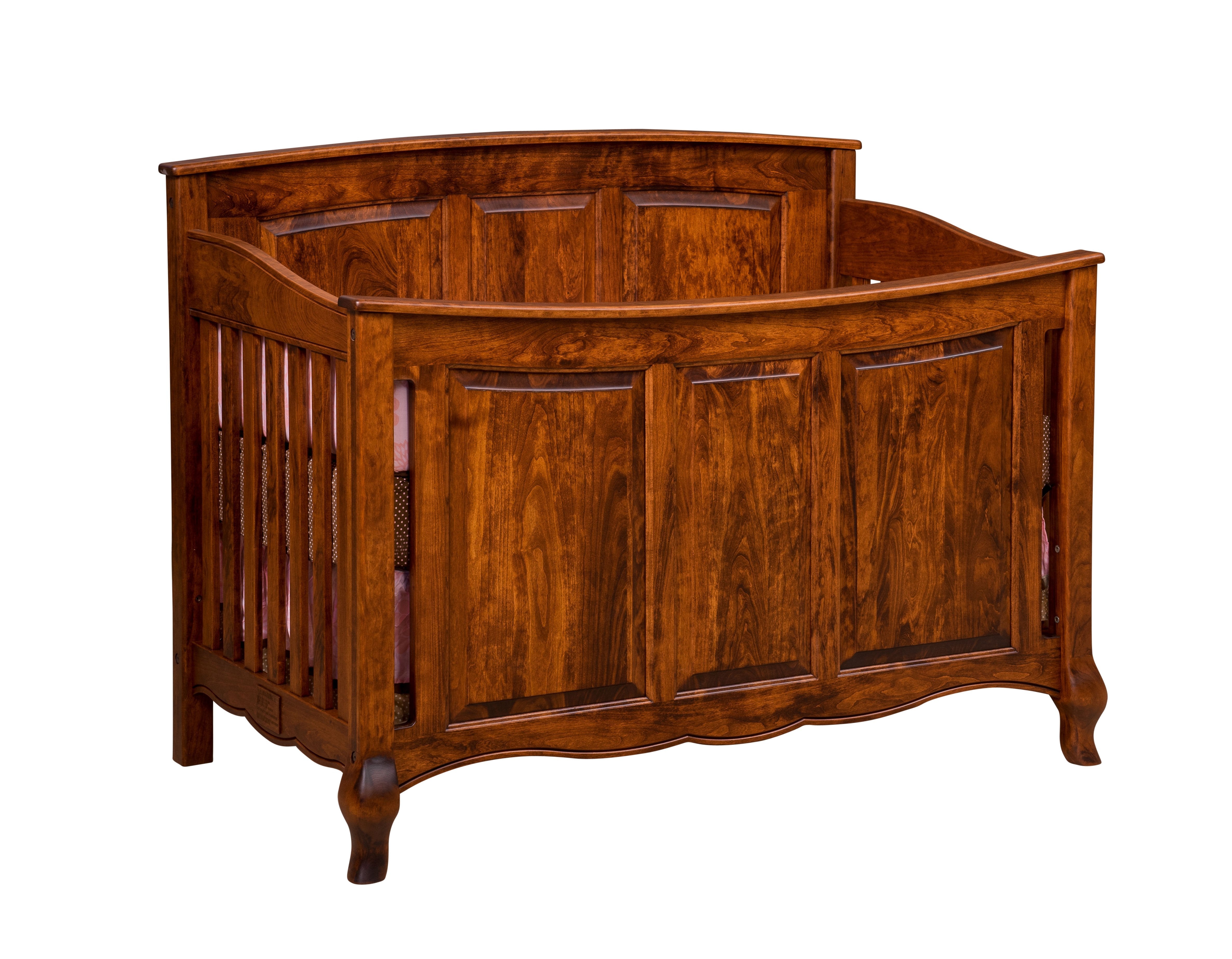 French Country Crib w/ Panel Footboard