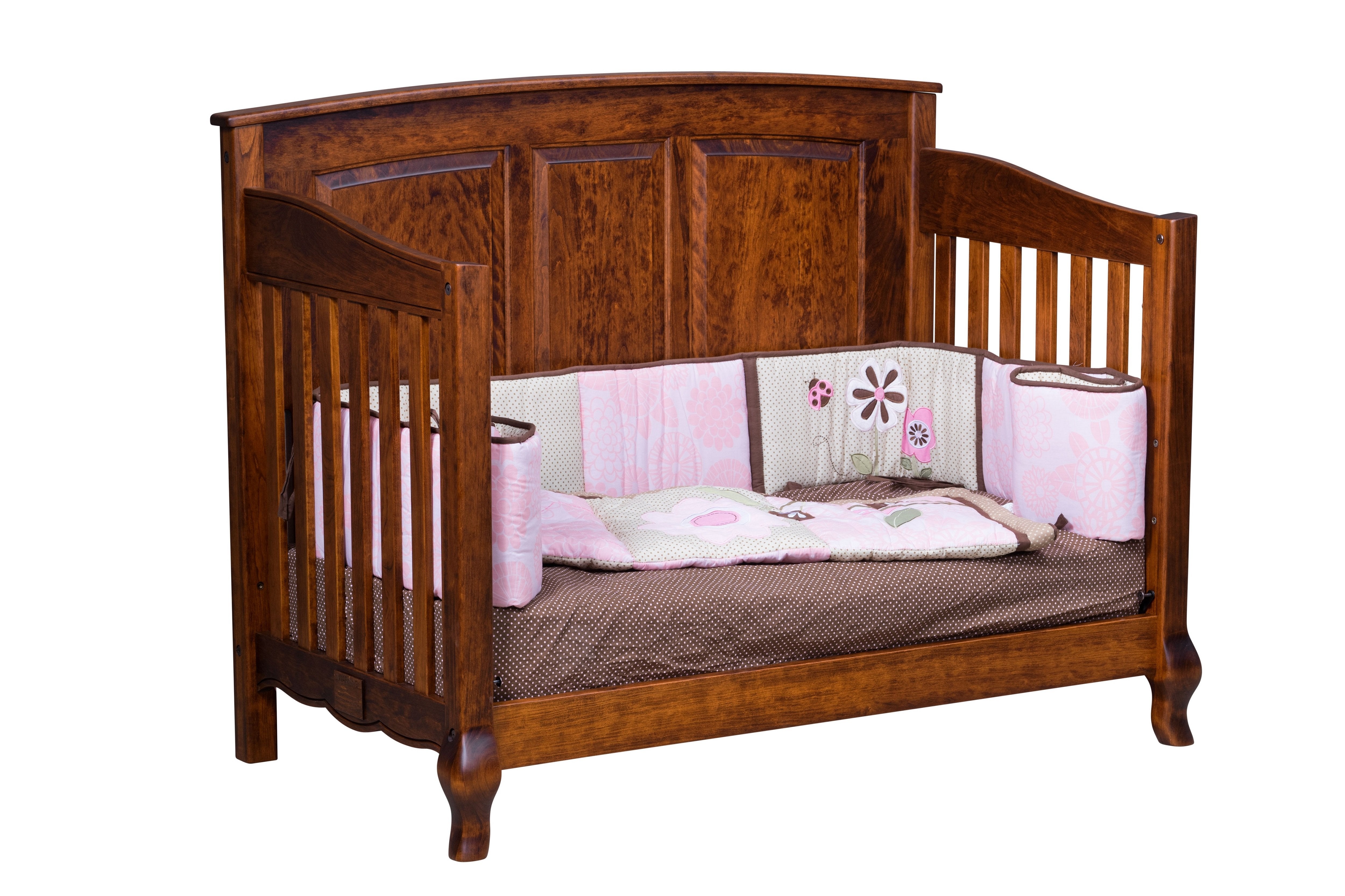 French Country Crib w/ Panel Footboard