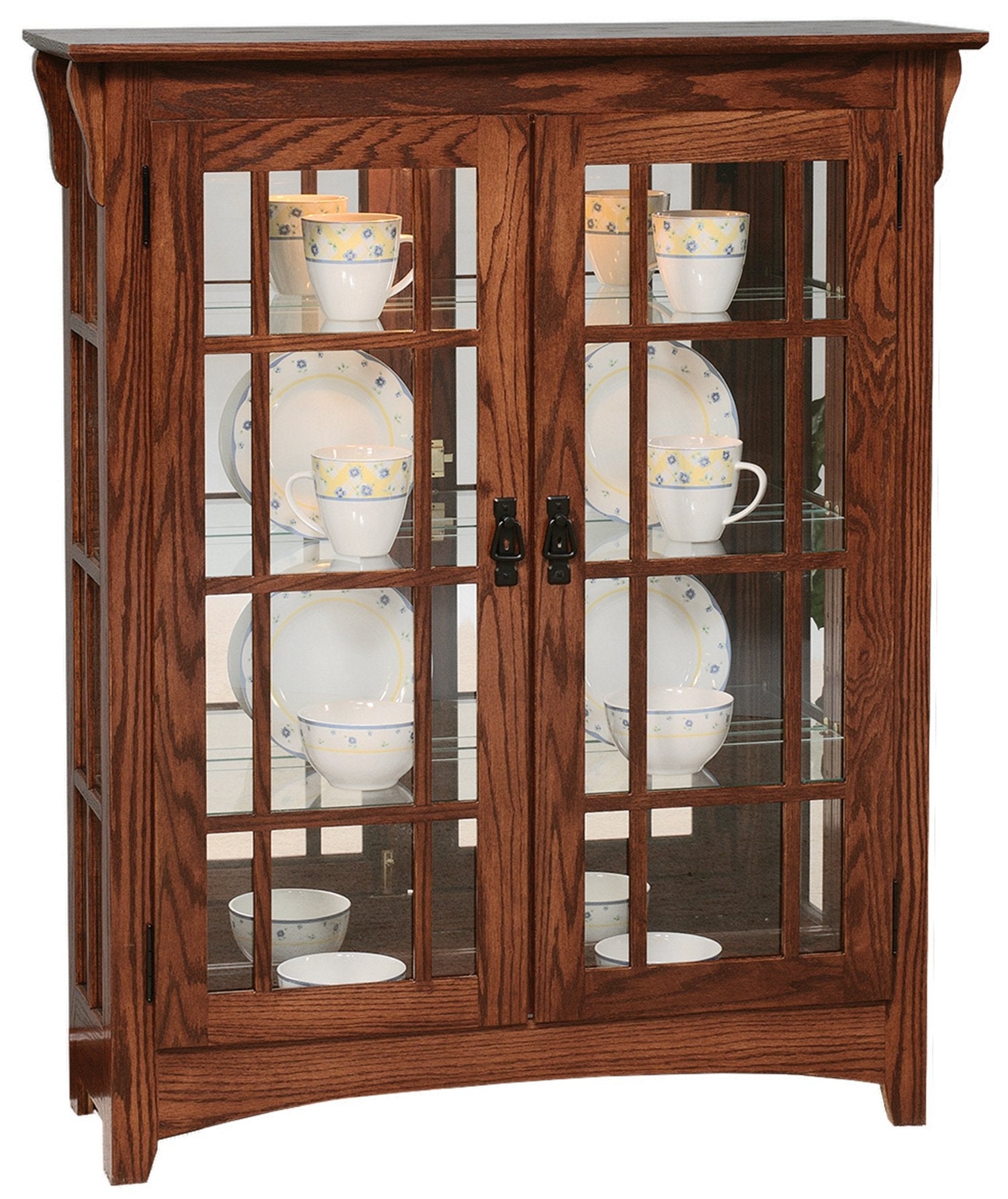 Small Mission Double Door Curio