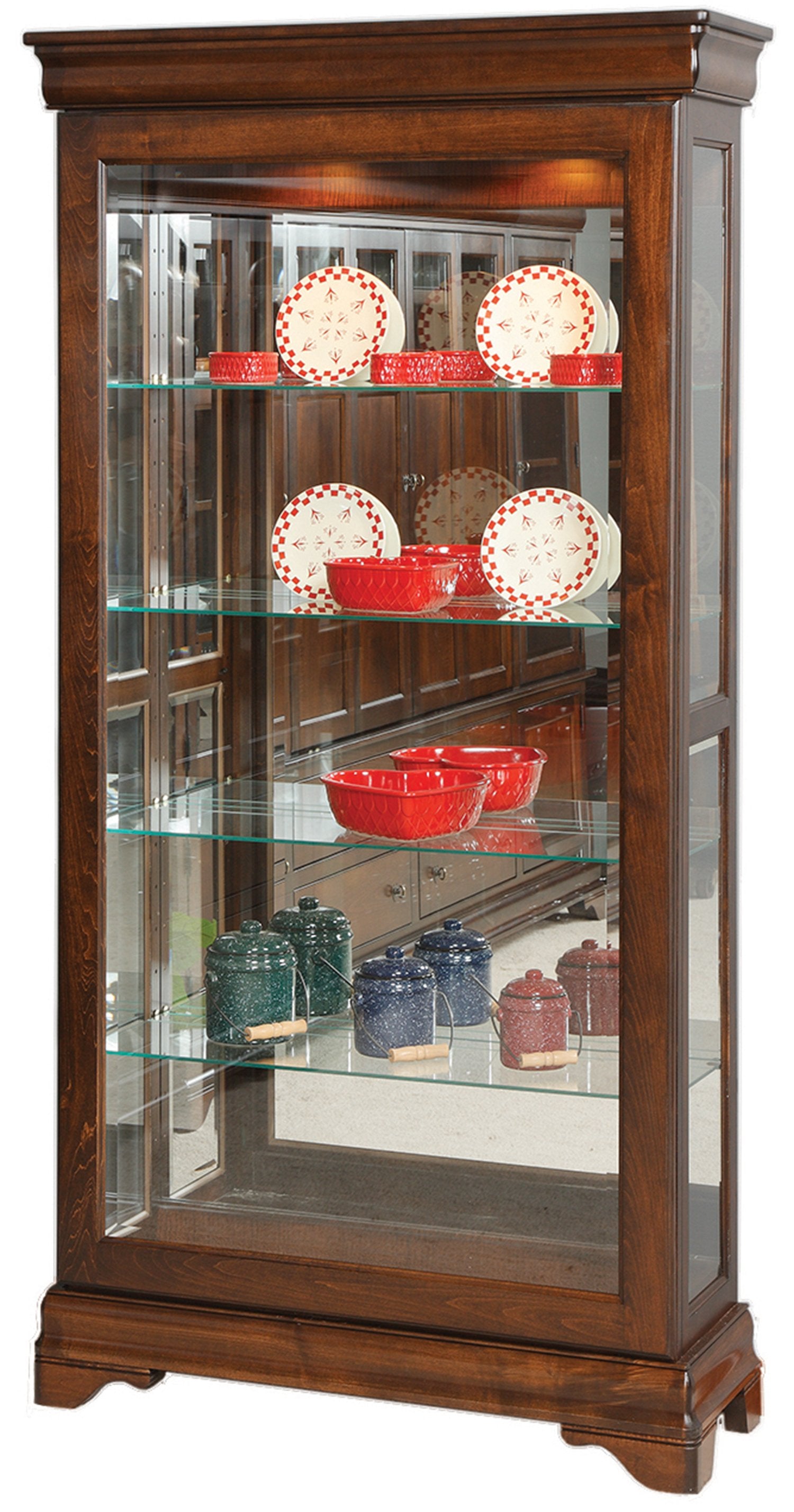 Louis Phillipe Sliding Door Curio