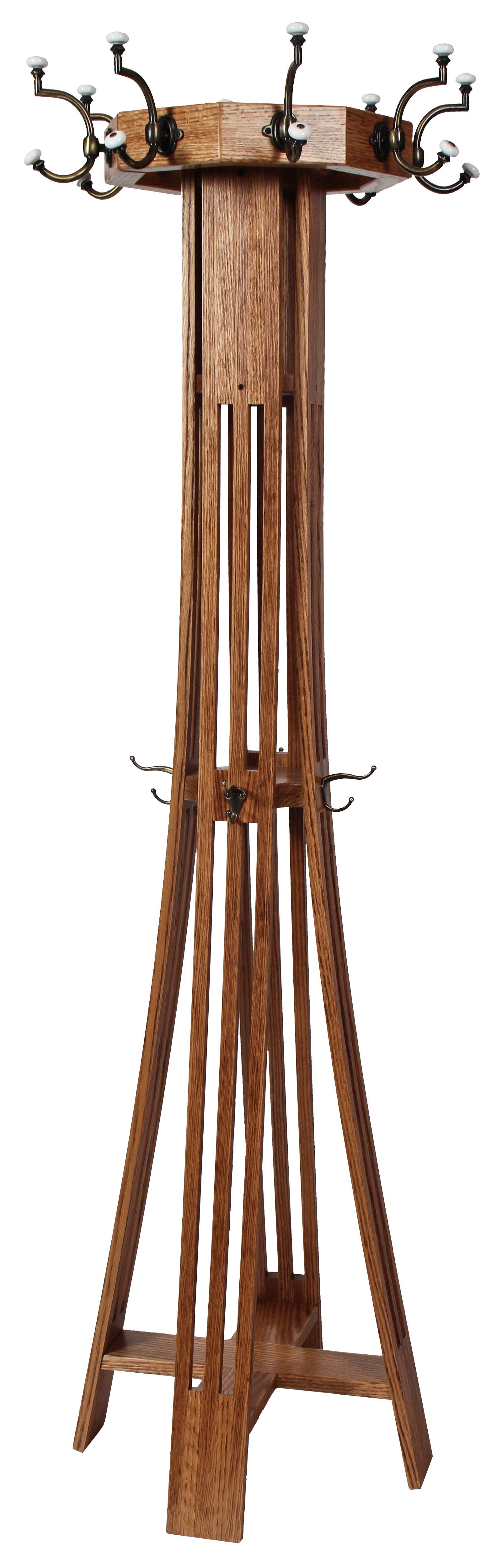 Slatted Mission Hall Tree