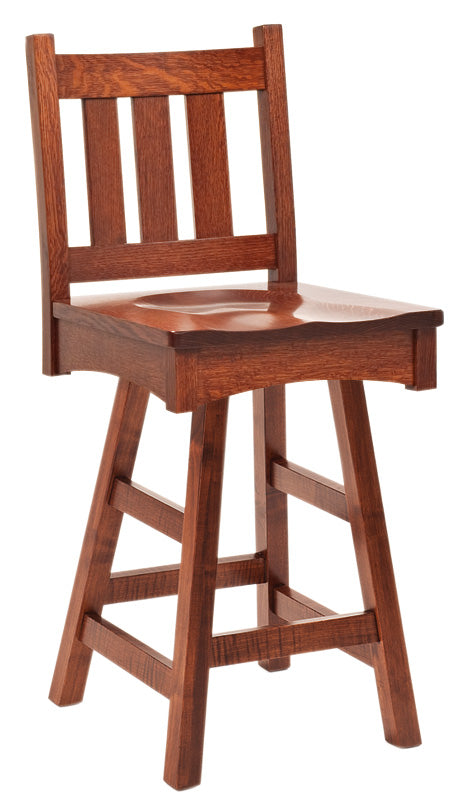 Vintage Mission Bar Stool